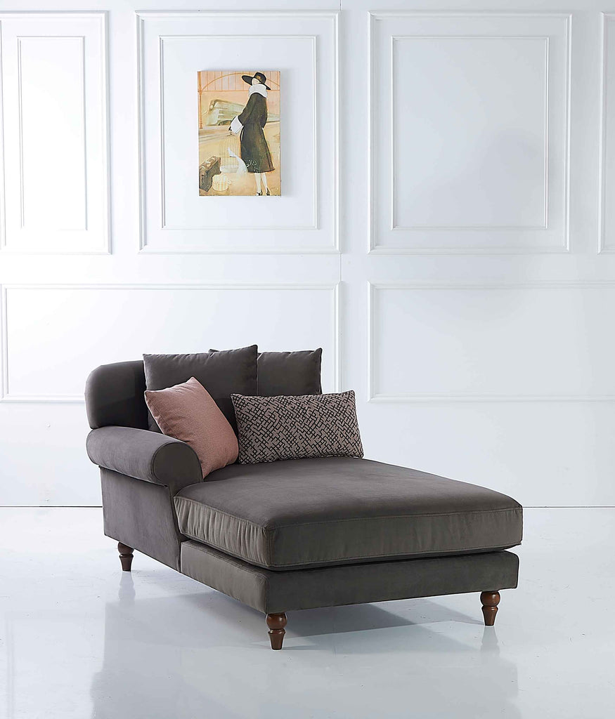 Rubeza Paula Chaise/2+Seater - Iron Grey