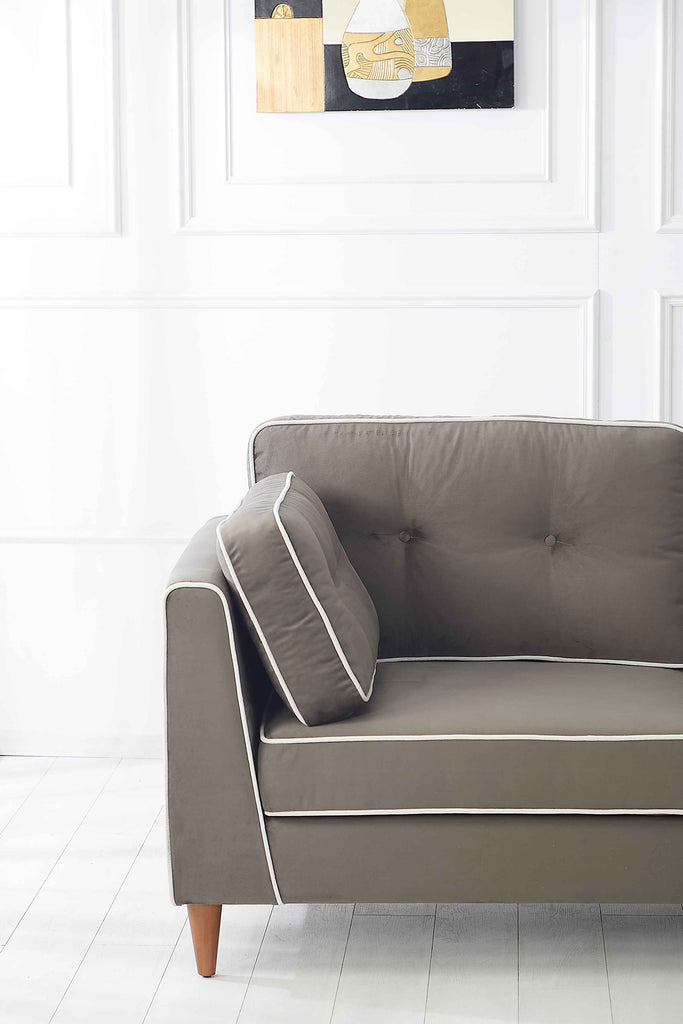Rubeza Leo 4 Seater Right Hand Facing Chaise End Corner Sofa - Iron Grey