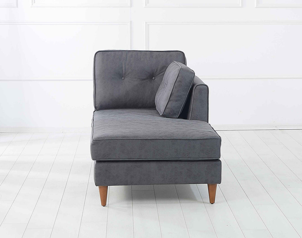 Rubeza Leo Left Chaise Section - Antrasit Grey