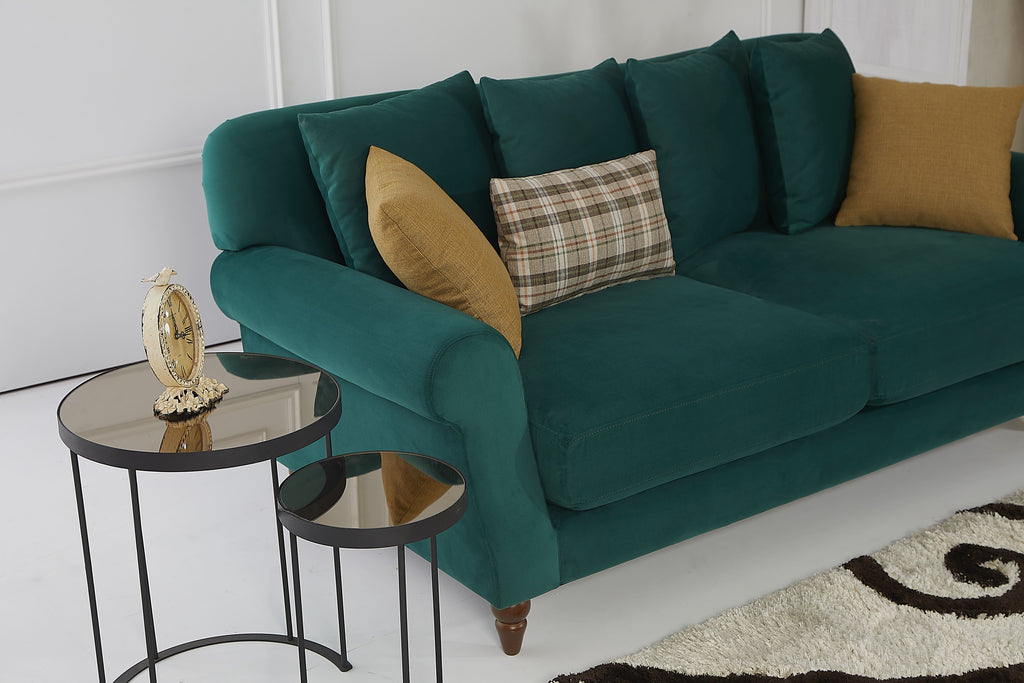 Rubeza Paula 2 Seater Sofa - Super Emerald Green