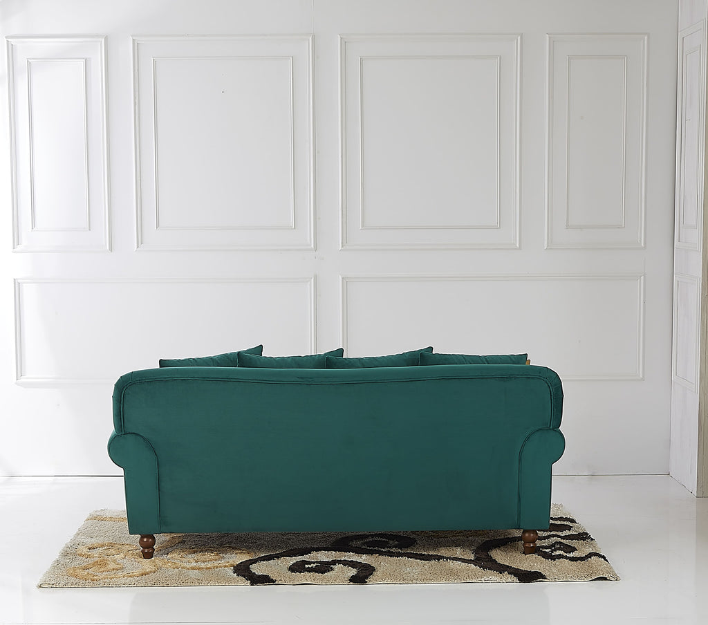 Rubeza Paula 2 Seater Sofa - Super Emerald Green