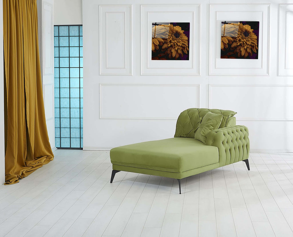 Rubeza Piera Right Hand Facing Corner Sofa - Grass Green-2