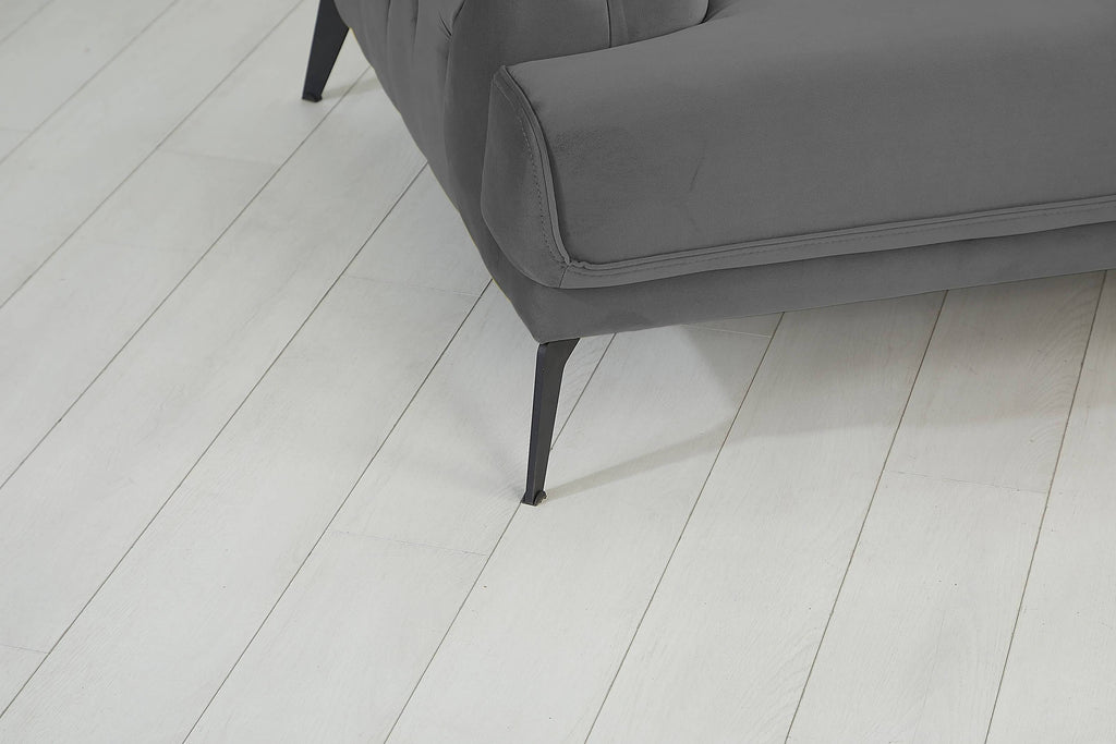 Rubeza Piera Right Hand Facing Corner Sofa - Iron Grey