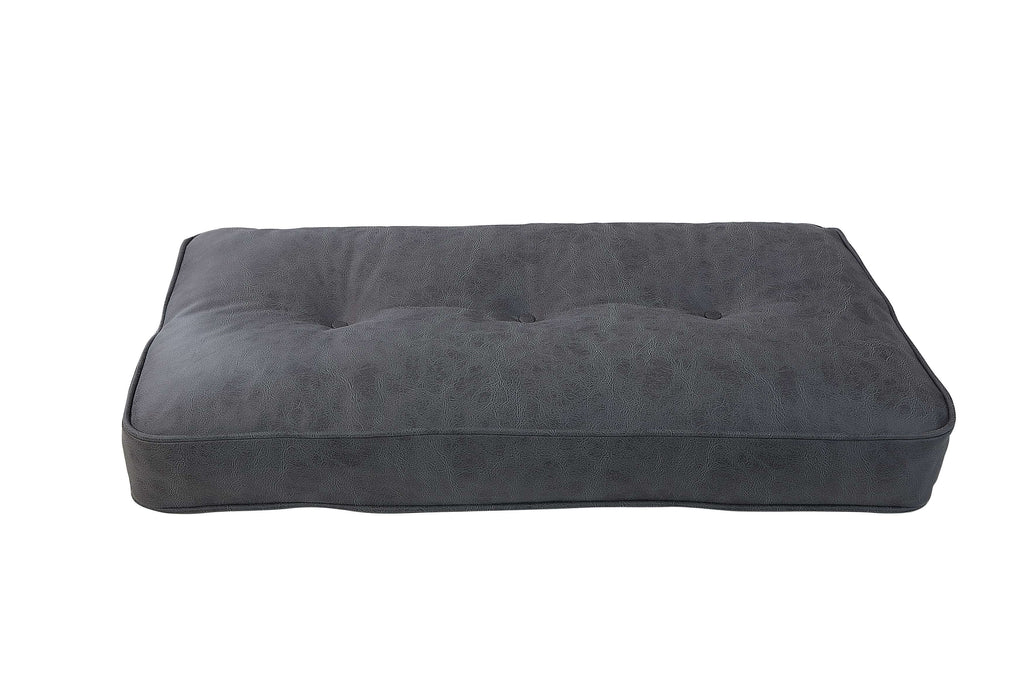 Rubeza Leo 4 Seater Vegan Leather Sofa - Antrasit Grey