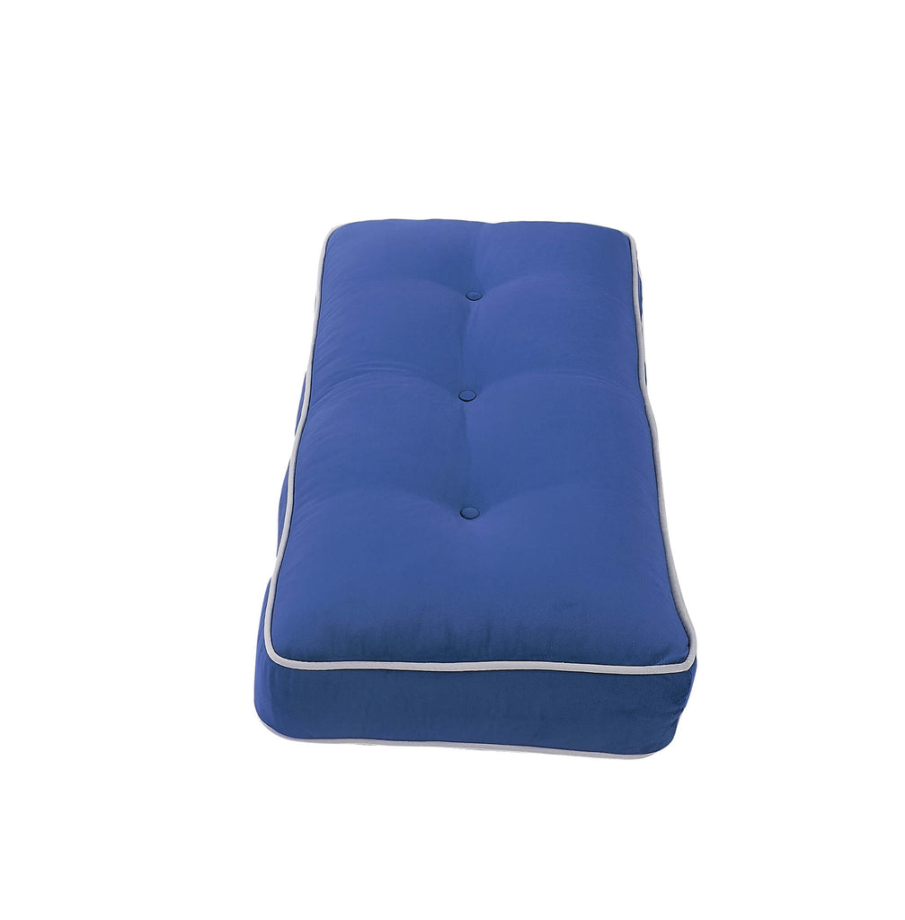 Rubeza Leo 4 Seater Sofa - Indigo Blue & White