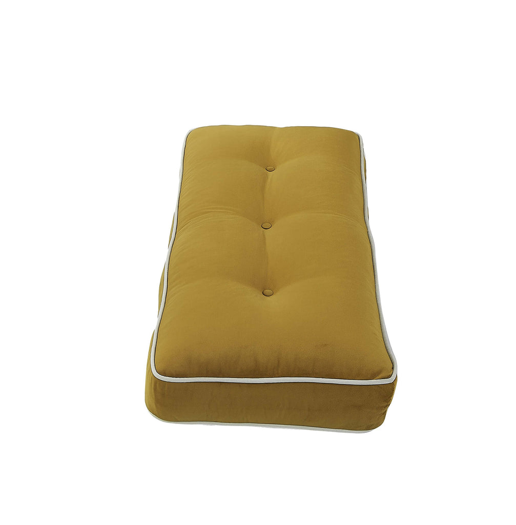 Rubeza Leo 4 Seater Sofa - Posh Gold & White