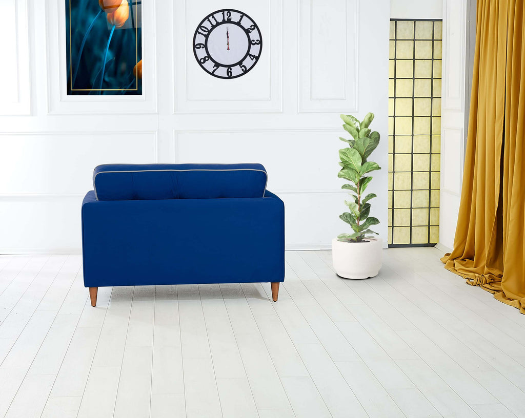 Rubeza Leo Collection 2 Seater Sofa - Indigo Blue & White
