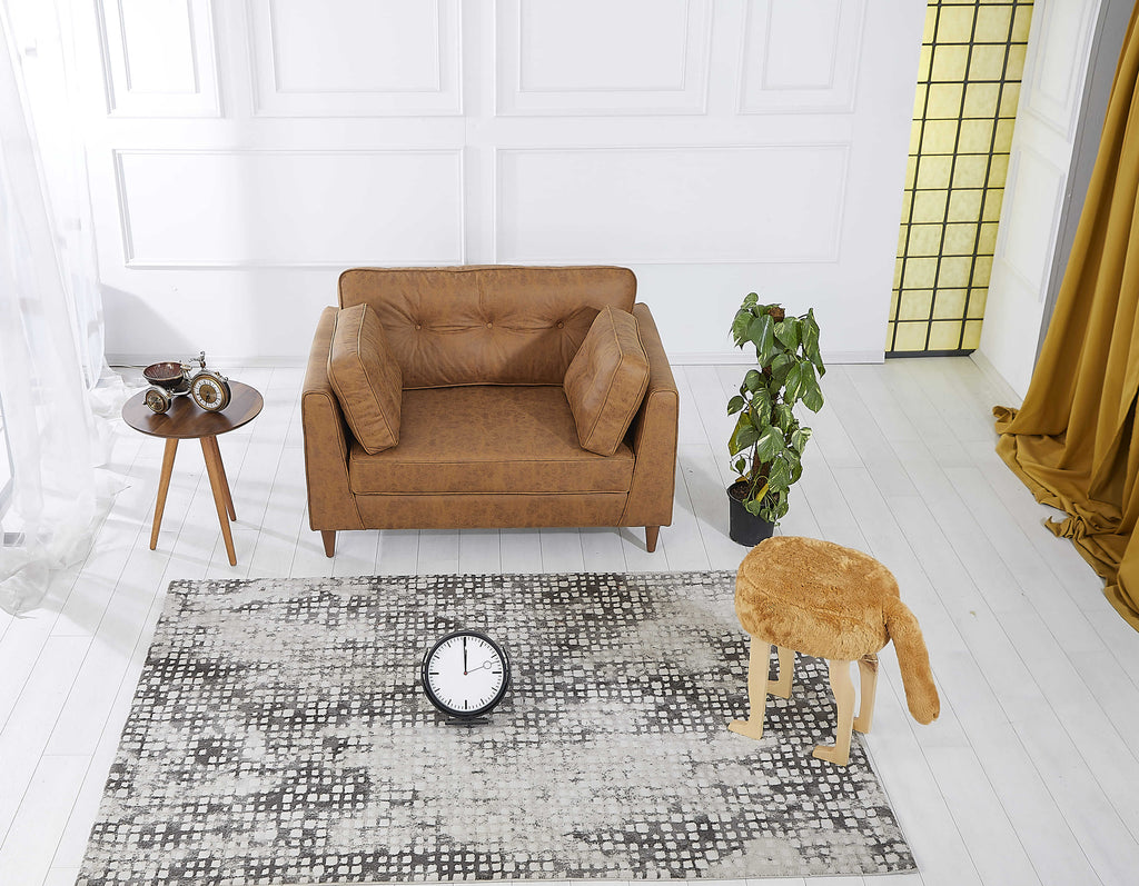 Rubeza Leo Collection Vegan Leather 2 Seater Sofa - Tan
