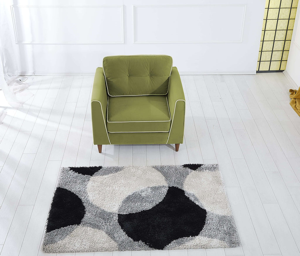 Rubeza Leo Collection Armchair - Grass Green - 2 & White