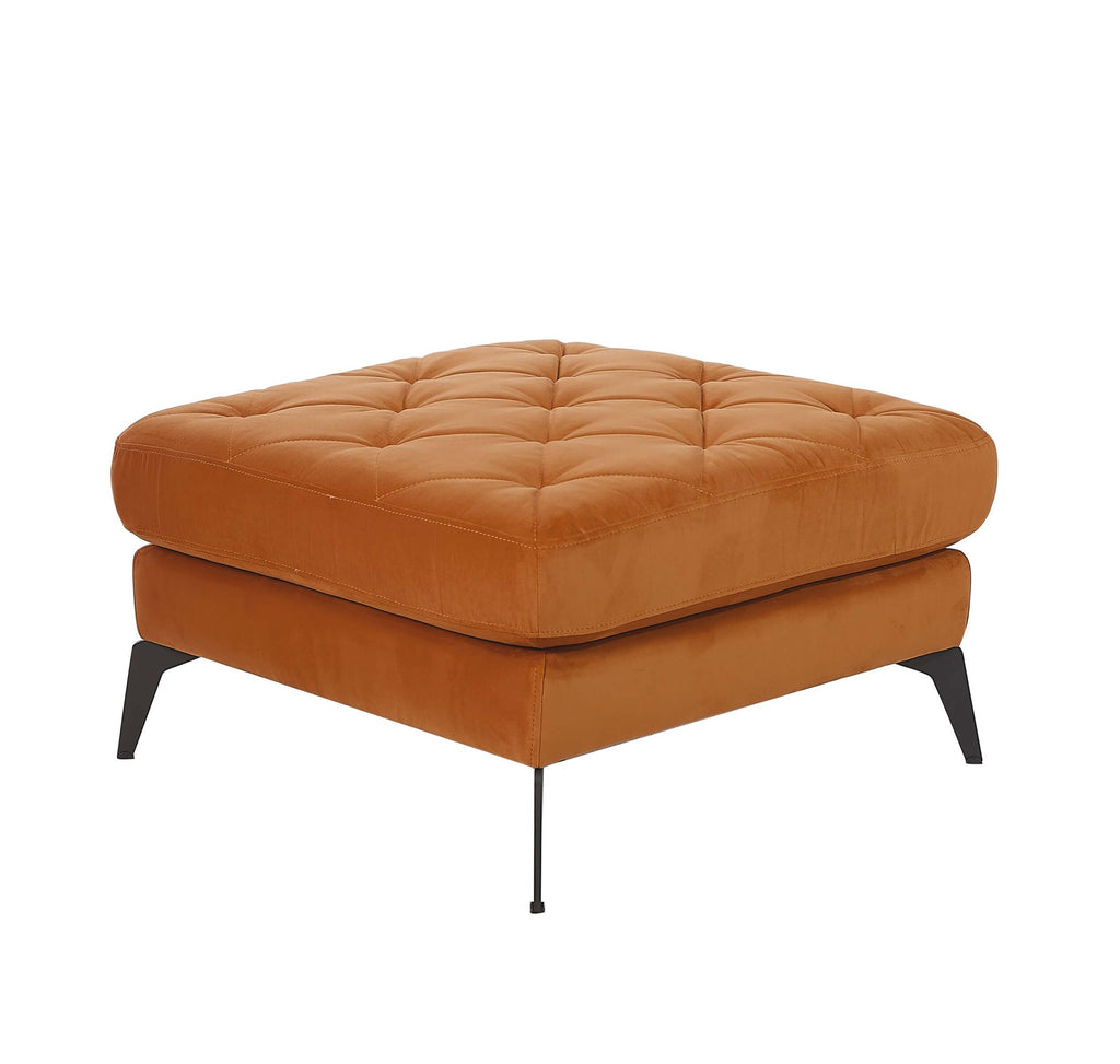 Rubeza Piera Ottoman Bench - Burnt Orange