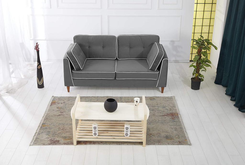 Rubeza Leo 3 Seater Sofa - Iron Grey