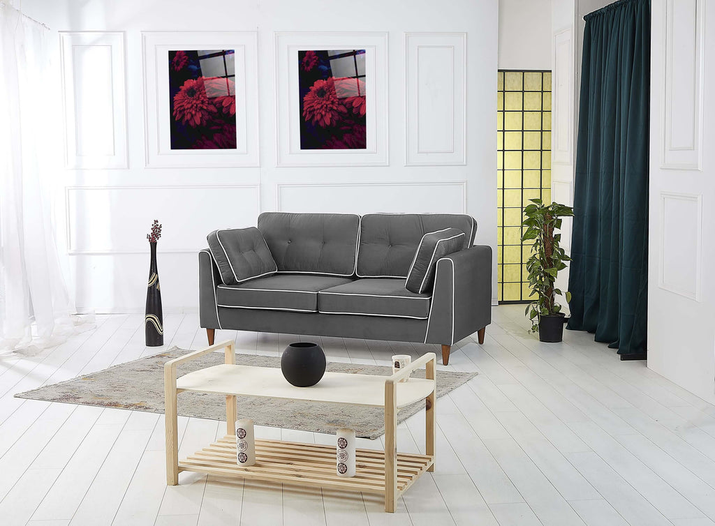 Rubeza Leo 3 Seater Sofa - Iron Grey