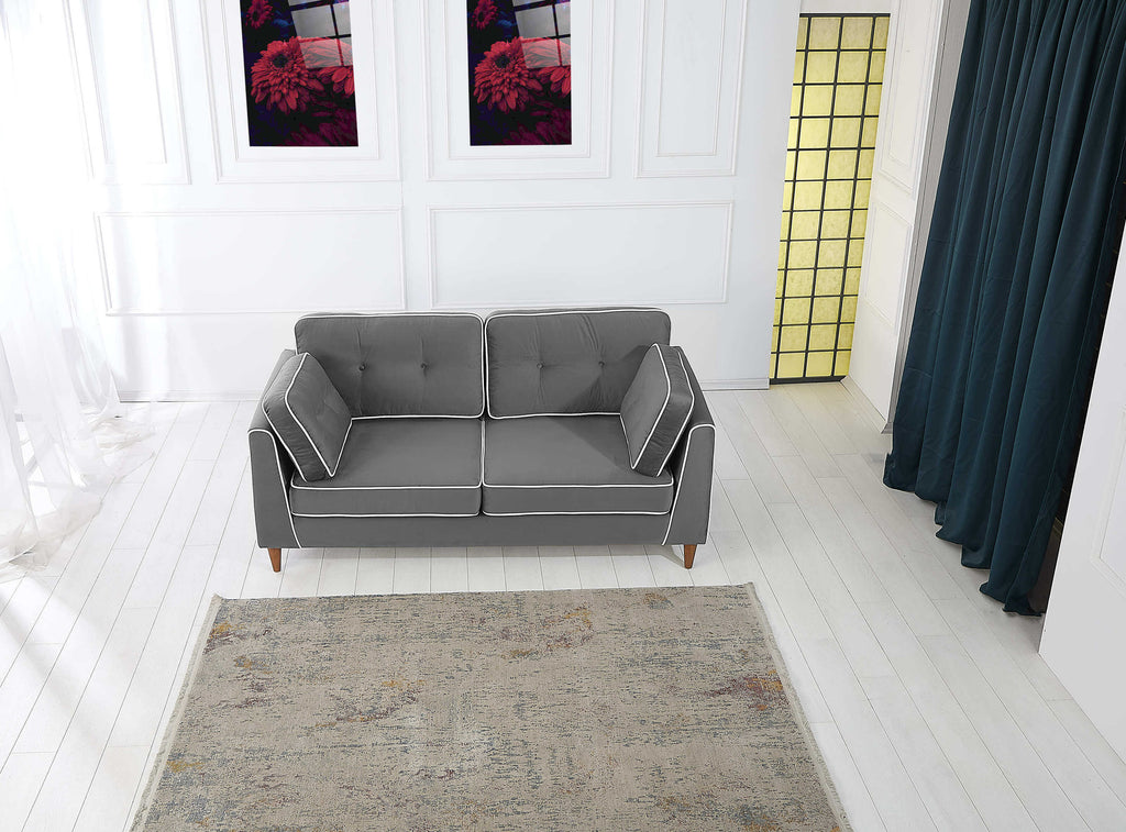 Rubeza Leo 3 Seater Sofa - Iron Grey