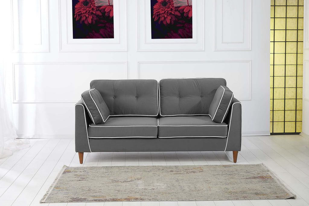 Rubeza Leo 3 Seater Sofa - Iron Grey