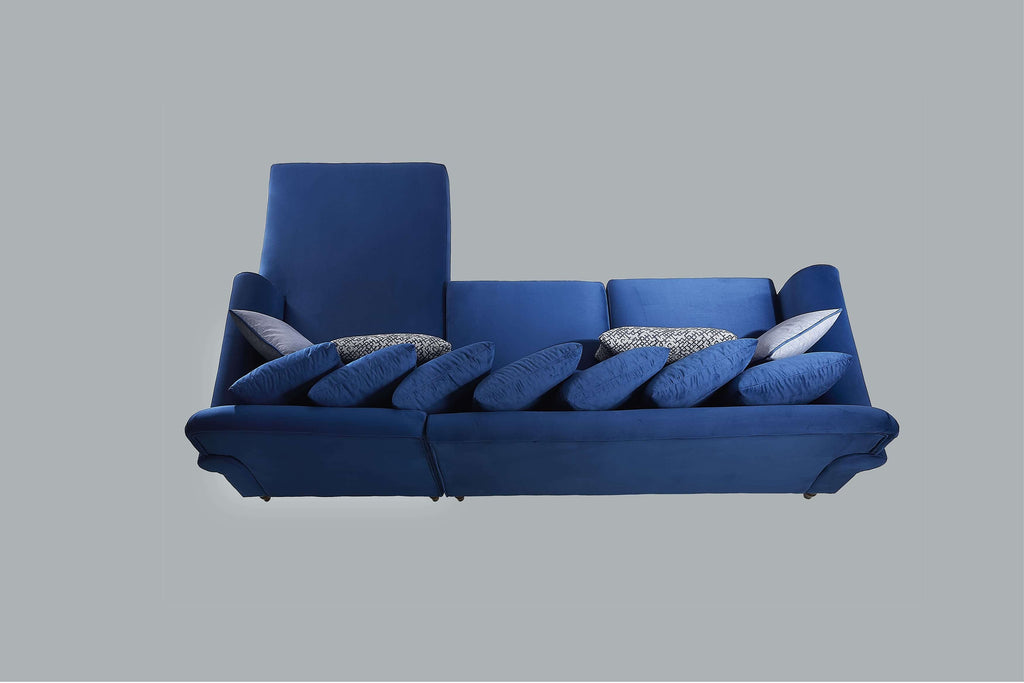 Rubeza Paula 2+Seater/Chaise - Indigo Blue