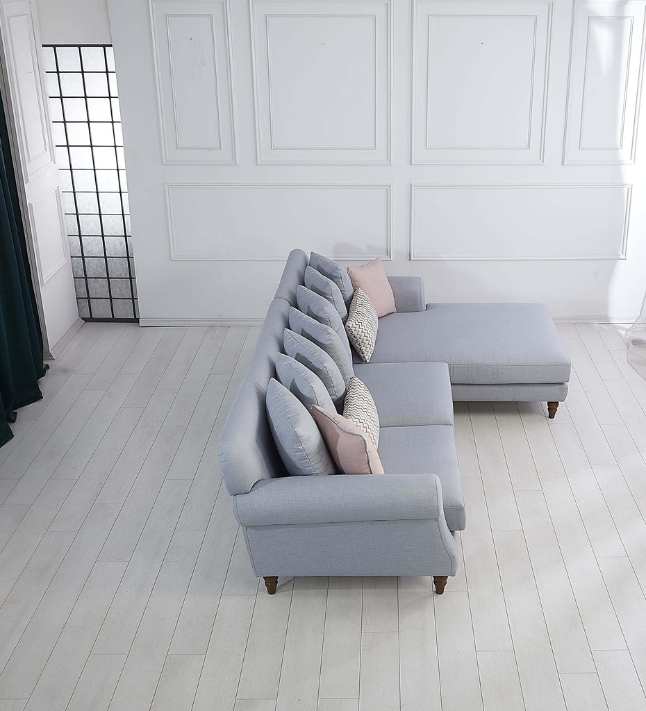 Rubeza Paula 2+Seater/Chaise - Cloud Grey