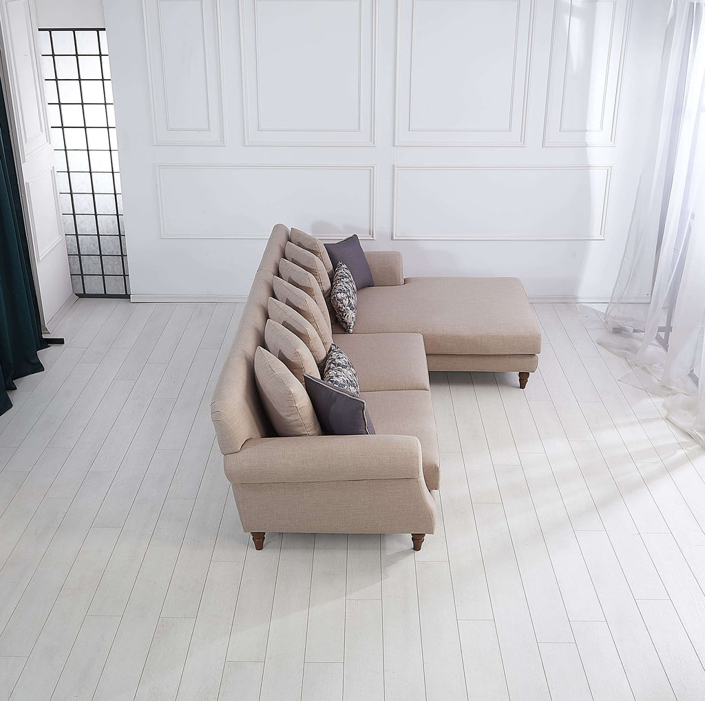Rubeza Paula 2+Seater/Chaise - Tortilla Brown