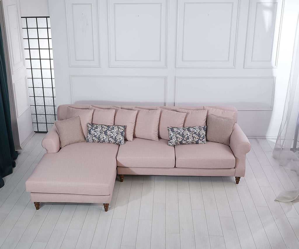 Rubeza Paula Chaise/2+Seater - Rose Water