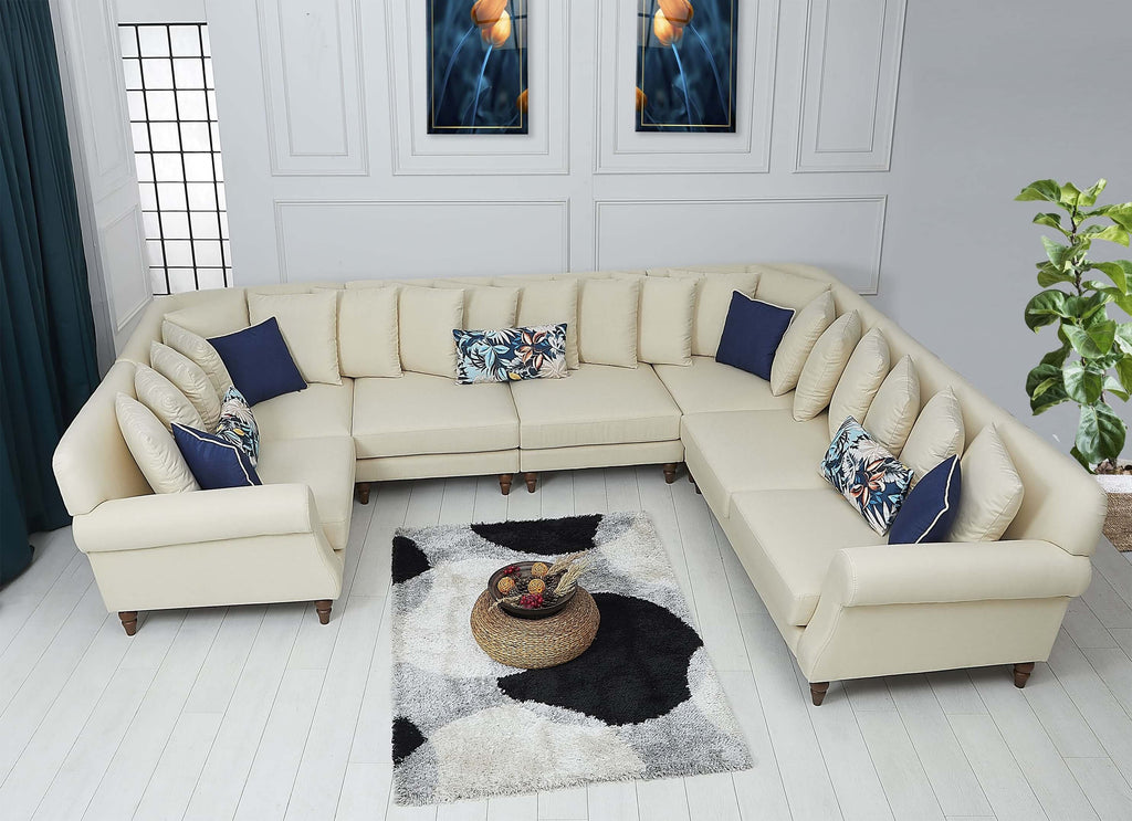 Rubeza Paula 1+Seater/Corner/Armless 1 Seater/Armless 1 Seater/Corner/2+Seater  - Daisy White