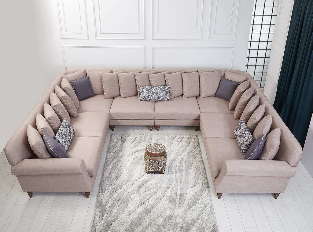Rubeza Paula 2+Seater/Corner/Armless 1 Seater/Armless 1 Seater/Corner/ 2+Seater - Tortilla Brown