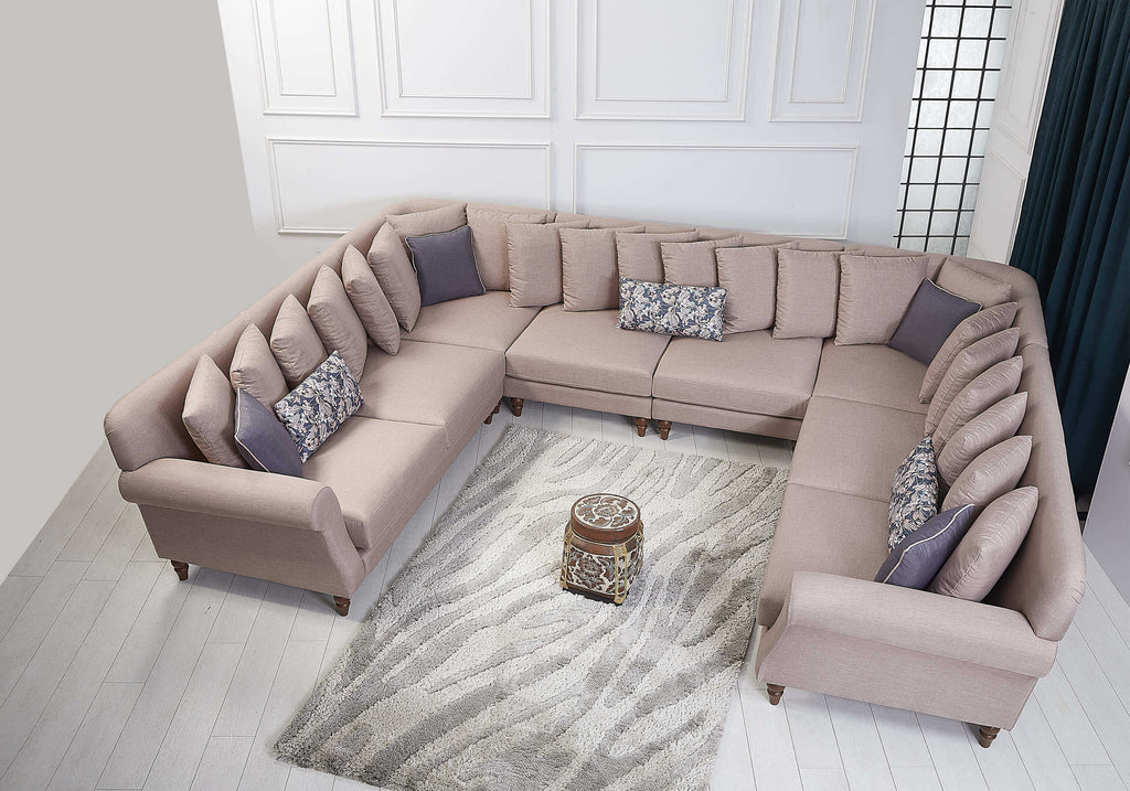 Rubeza Paula 2+Seater/Corner/Armless 1 Seater/Armless 1 Seater/Corner/ 2+Seater - Tortilla Brown