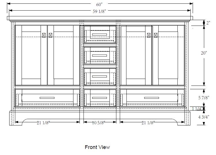 Rubeza 1500mm Charleston Vanity Unit with Carrara Marble Top - White & Chrome