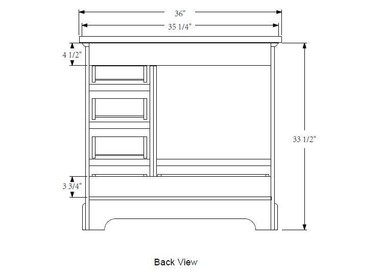 Rubeza 900mm Charleston Vanity Unit with Carrara Marble Top - Black & Gold