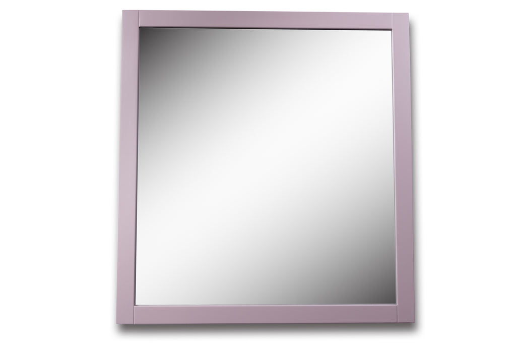 Rubeza Fabien 30'' Cashmere Grey Framed Mirror