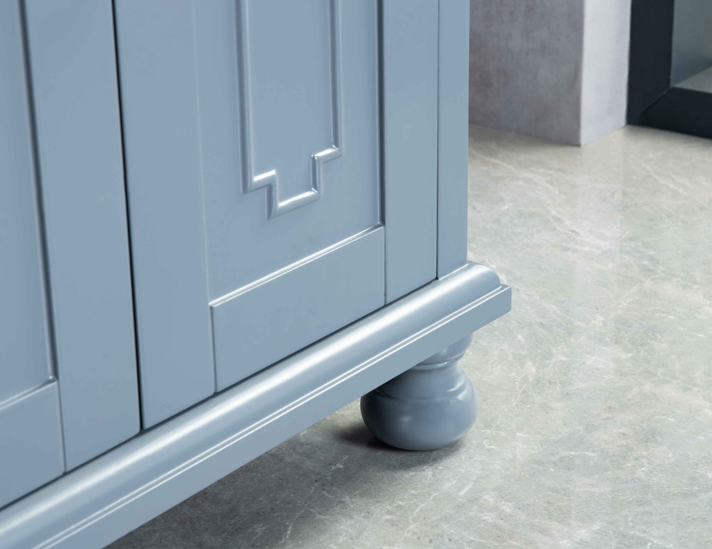 Rubeza 1500mm Didim Vanity Unit with Calacatta Quartz Top - Dark Grey & Chrome