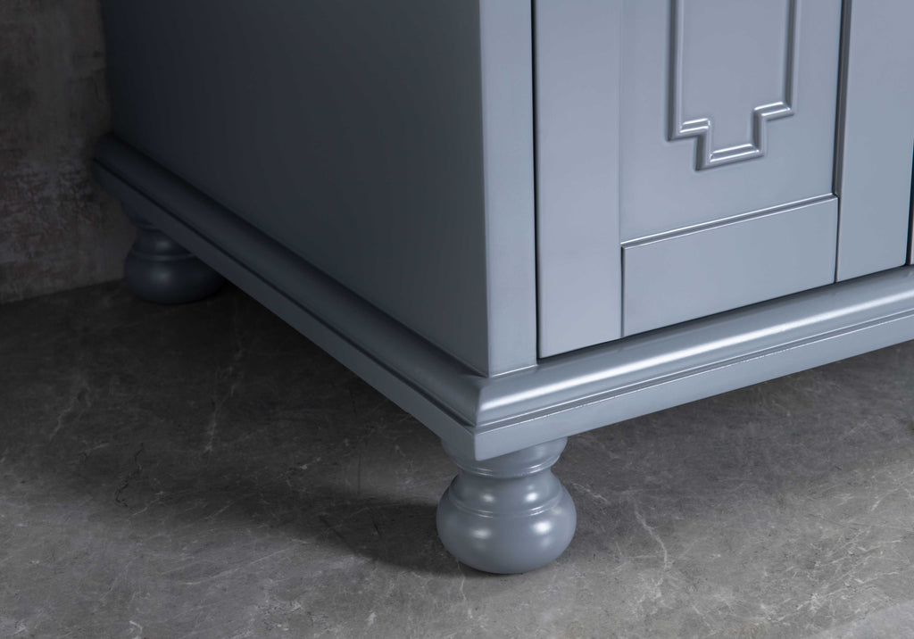Rubeza 1500mm Didim Vanity Unit with Calacatta Quartz Top - Dark Grey & Gold