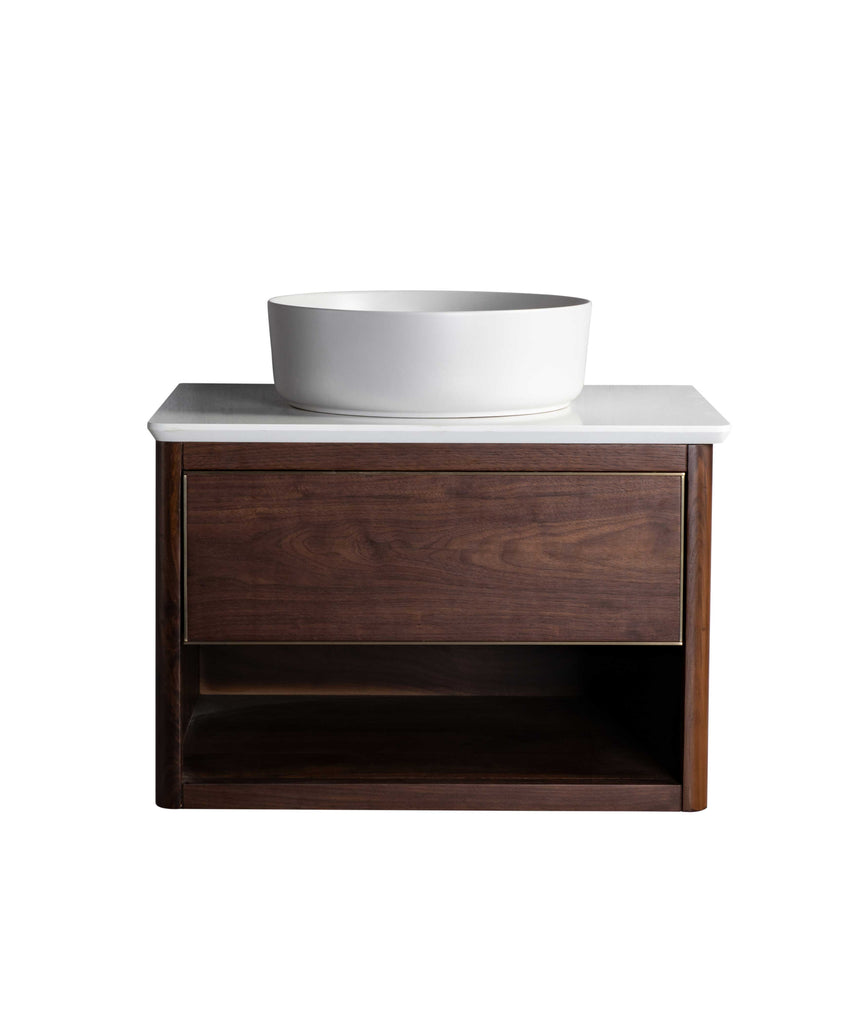 Rubeza 900mm Mauna Wall Hung Vanity Unit - Wood Veneer
