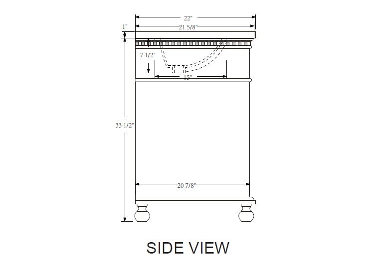 Rubeza 1200mm Didim Vanity Unit with Carrara Marble Top - White & Gold