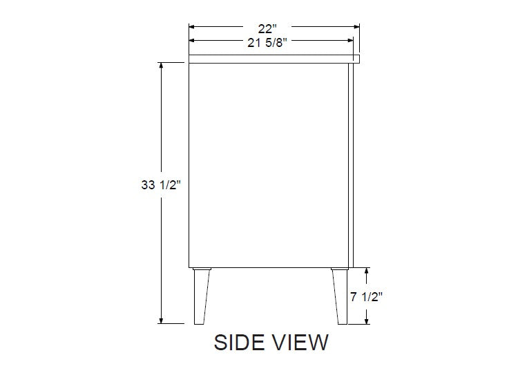 Rubeza 1500mm Dukes Vanity Unit with Carrara Marble Top - Black & Chrome