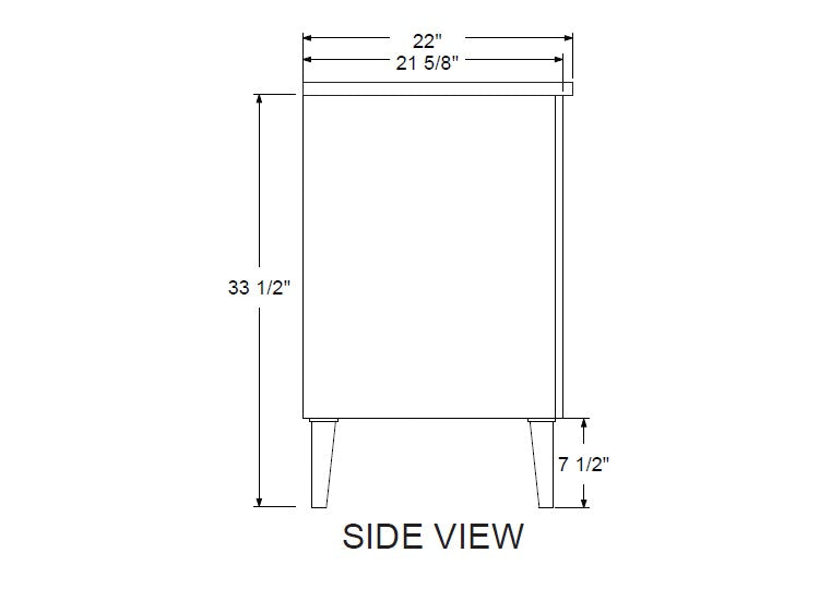 Rubeza 600mm Dukes Vanity Unit with Carrara Marble Top - White & Gold