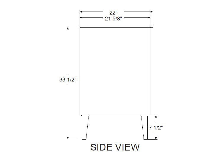 Rubeza 750mm Dukes Vanity Unit with Carrara Marble Top - White & Gold