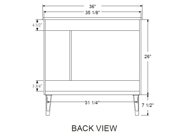 Rubeza 900mm Dukes Vanity Unit with Calacatta Quartz Top - White & Black