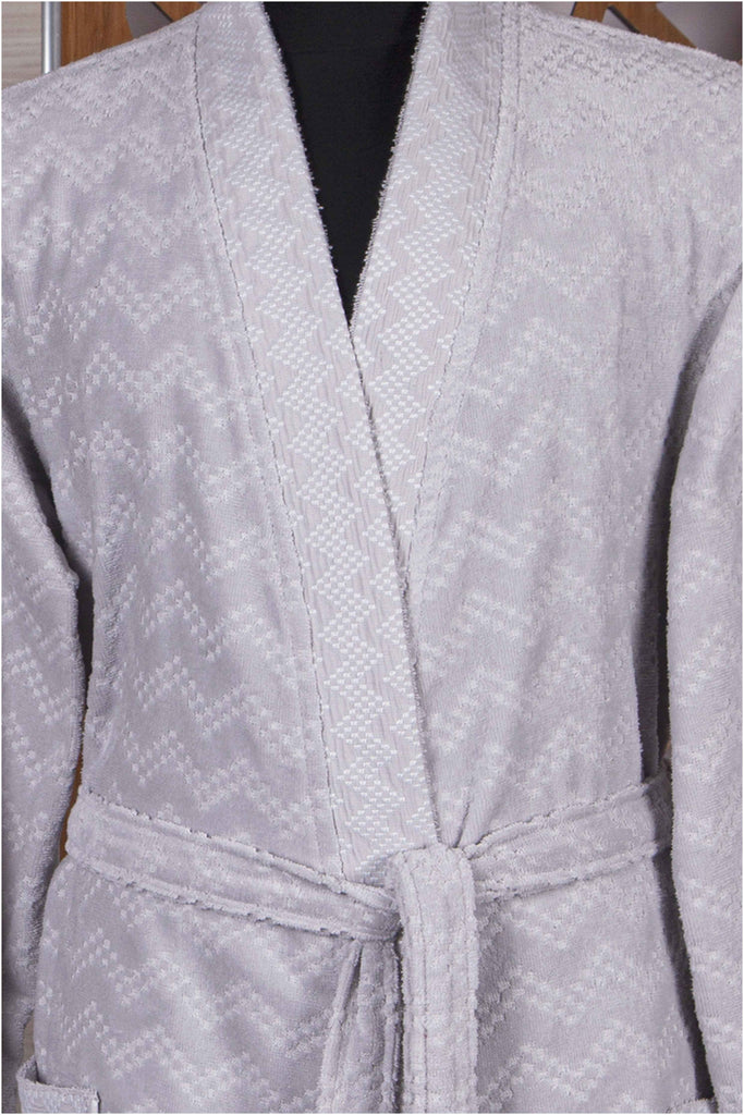 Clarence Collection Jacquard Velvet Bathrobe | Slippers