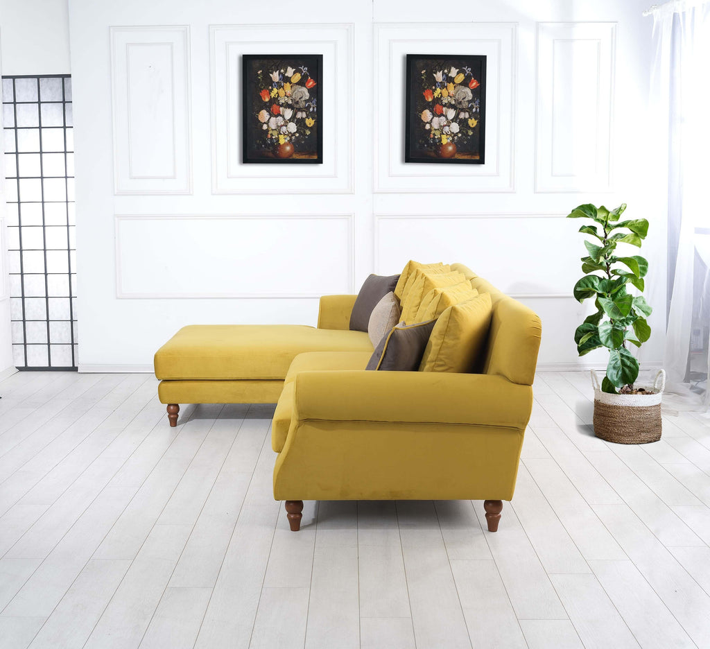 Rubeza Paula Chaise/2+Seater - Posh Gold