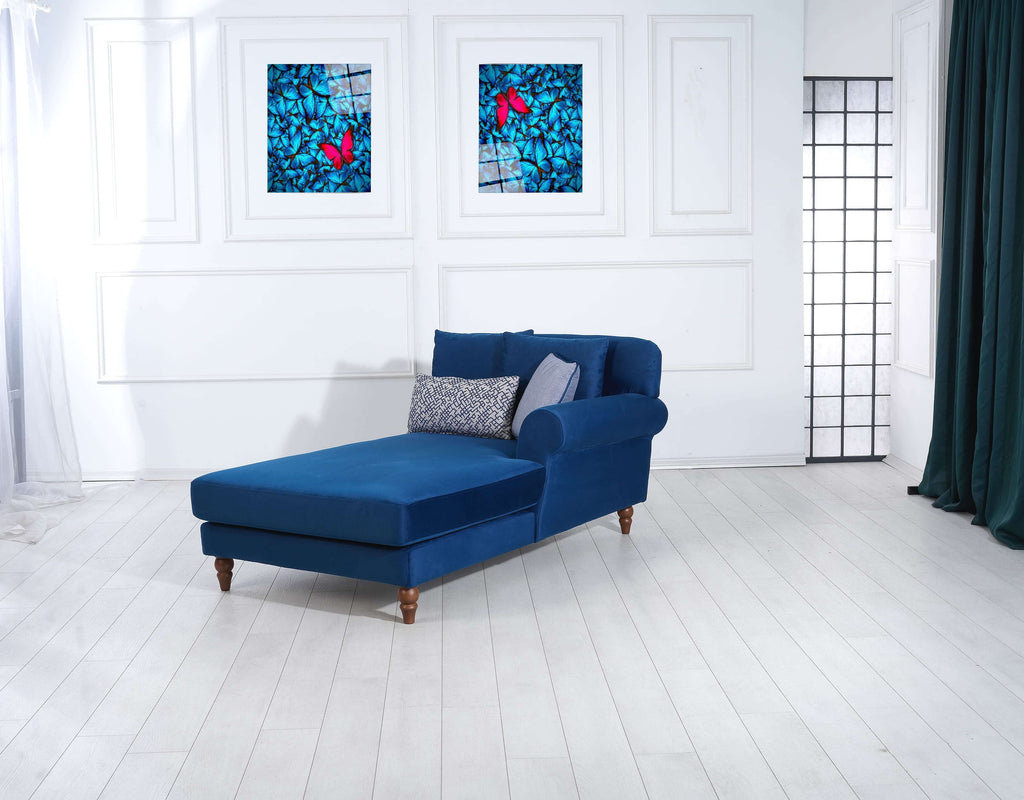 Rubeza Paula 2+Seater/Chaise - Indigo Blue