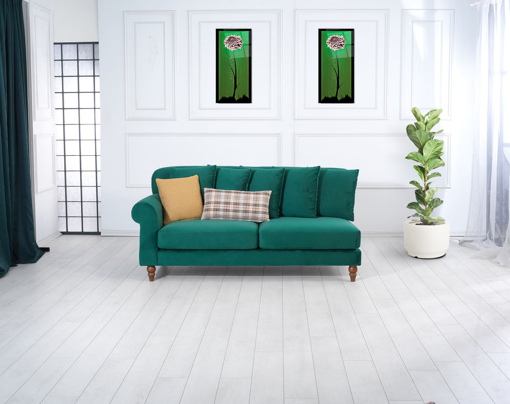 Rubeza Paula 2+Seater/Chaise - Super Emerald Green