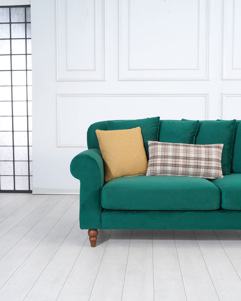 Rubeza Paula 2+Seater/Chaise - Super Emerald Green