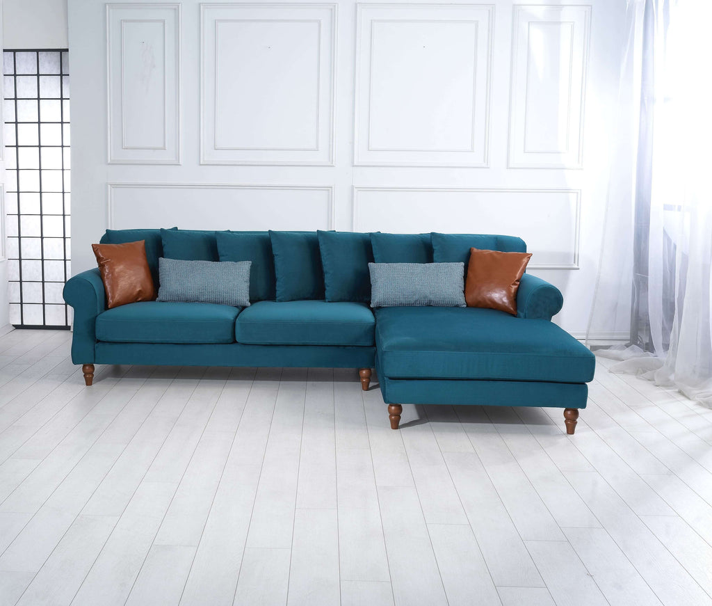 Rubeza Paula 2+Seater/Chaise - Ocean Green