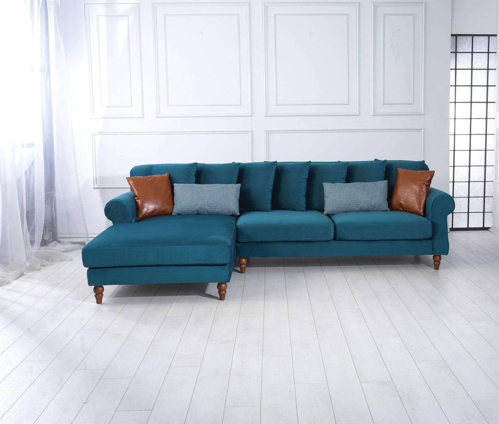 Rubeza Paula Chaise/2+Seater - Ocean Green