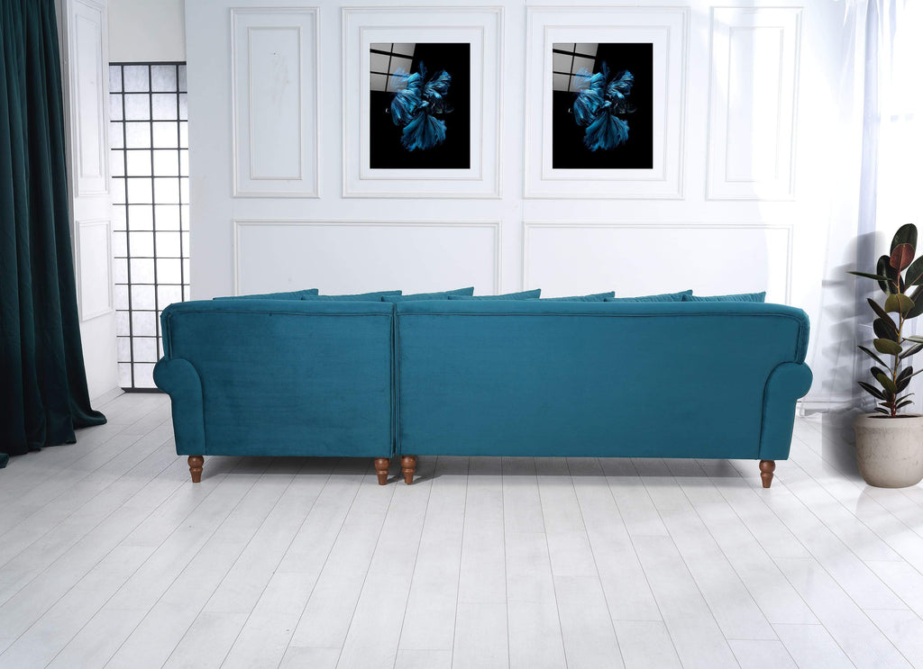 Rubeza Paula 2+Seater/Chaise - Ocean Green