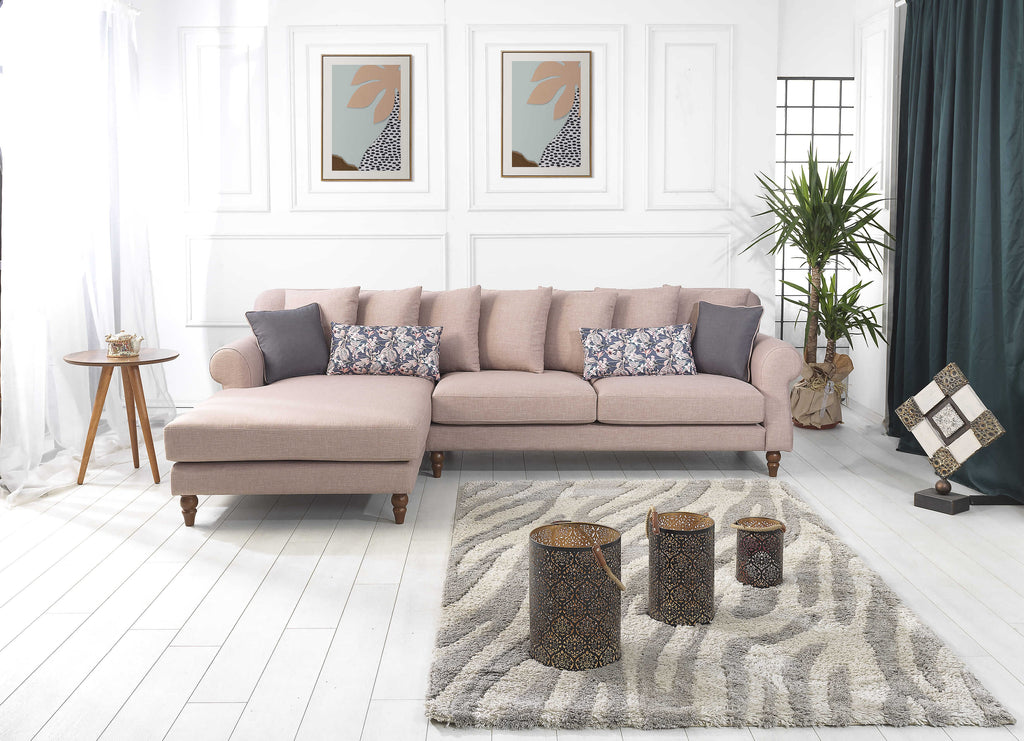 Rubeza Paula Chaise/2+Seater - Tortilla Brown