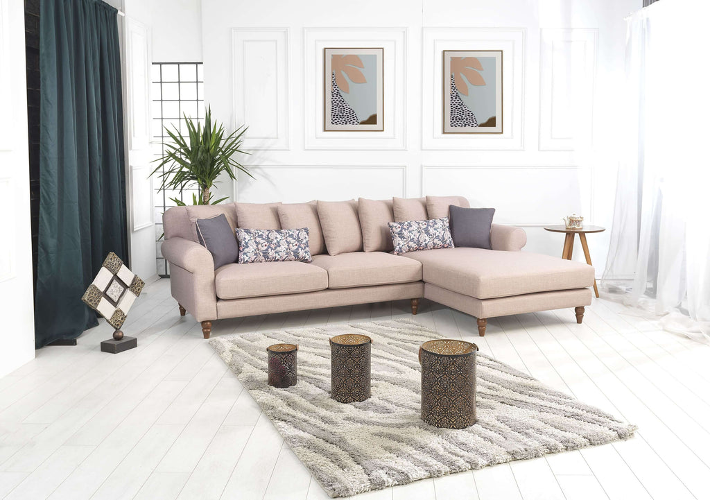 Rubeza Paula 2+Seater/Chaise - Tortilla Brown