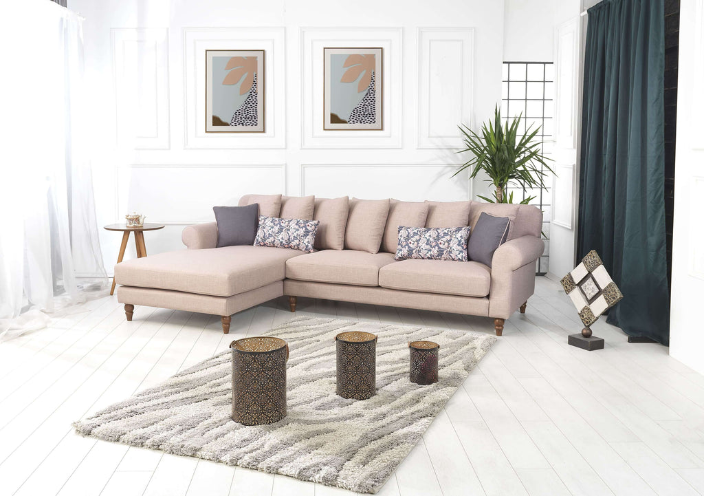 Rubeza Paula Chaise/2+Seater - Tortilla Brown