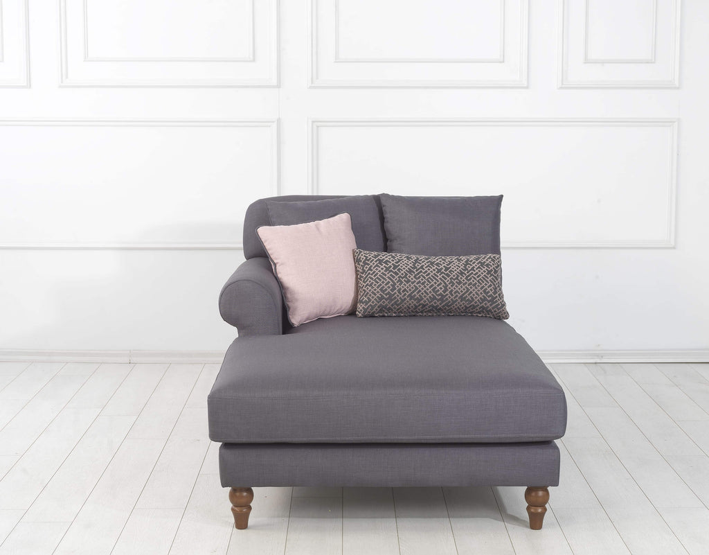 Rubeza Paula Chaise/2+Seater - Anchor Grey