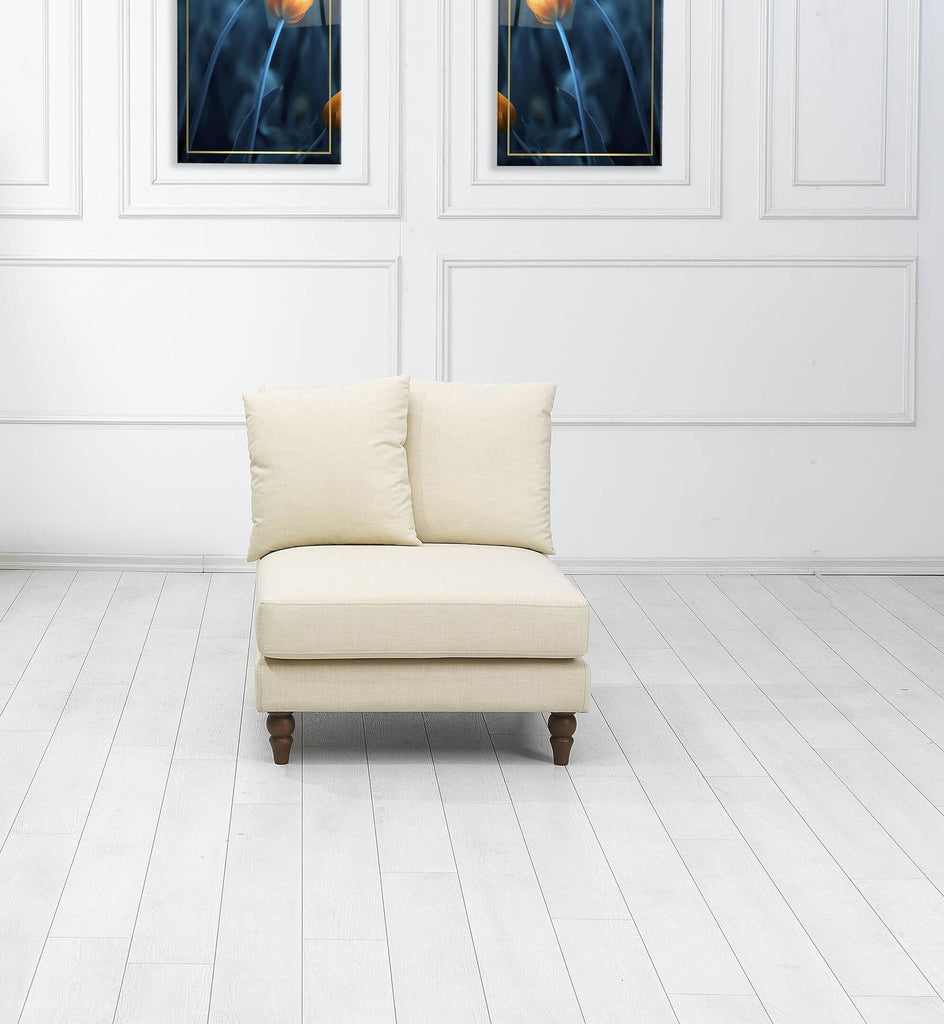 Rubeza Paula 1+Seater/Corner/Armless 1 Seater/Armless 1 Seater/Corner/2+Seater  - Daisy White
