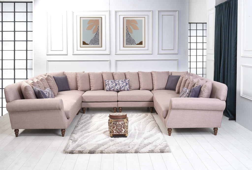 Rubeza Paula 2+Seater/Corner/Armless 1 Seater/Armless 1 Seater/Corner/ 2+Seater - Tortilla Brown